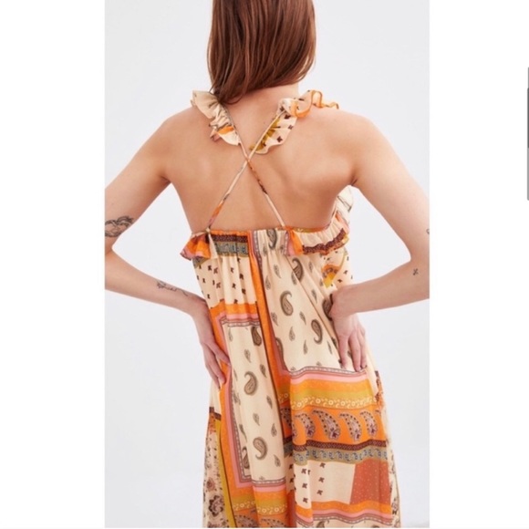 BNWT Zara Paisley Print Maxi Dress - Picture 5 of 9